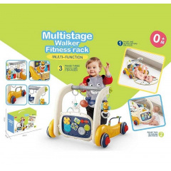 Ходунки музыкальные Viva Kids Multi - Function 3 в 1 White and orange (140329) Гуляйполе