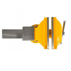 Тиски слесарные настольные поворотные MASTERTOOL 200 мм Yellow (07-0220) Дніпрорудне
