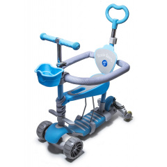 Самокат Scale Sports Smart 5 в 1 PU колеса Blue (1713425460) Южноукраїнськ