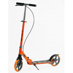 Самокат двухколесный Best Scooter PU 200 мм 1 амортизатор Orange with Black (150407) Орехов