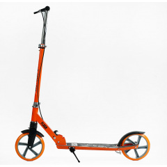 Самокат двухколесный Best Scooter PU 200 мм 1 амортизатор Orange with Black (150407) Орехов