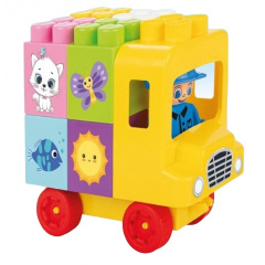 Конструктор Pilsan Школьный Автобус 28 элементов Multicolor (153318) Киев