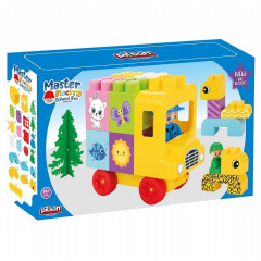 Конструктор Pilsan Школьный Автобус 28 элементов Multicolor (153318) Киев