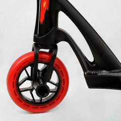 Самокат трюковый Best Scooter FEAR SCS система пеги алюминиевый диск и дека колёса PU 100 кг Black and red (112901) Енергодар