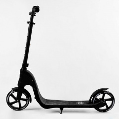 Самокат двухколесный Best Scooter c PU колесами складной 100 кг Black (105379) Борисполь