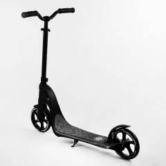 Самокат двухколесный Best Scooter c PU колесами складной 100 кг Black (105379) Борисполь