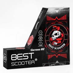 Самокат трюковый Best Scooter Skull and Snake HIC-система пеги алюминиевый диск и дека 100 кг Blue (107489) Бердянськ
