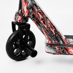 Самокат трюковый Best Scooter HIC-система пеги алюминиевый диск и дека принт Skull biker 100 кг Разноцветный (105678) Житомир
