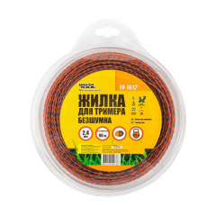 Леска для триммера бесшумная MASTERTOOL SPIRAL 2.40 мм 90 м двухцветная (19-1612) Южноукраинск