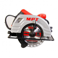 Пила циркулярная MPT PROFI 1380 Вт 185х20 мм 5300 об/мин 65 мм Black and Red (MCS1803) Київ