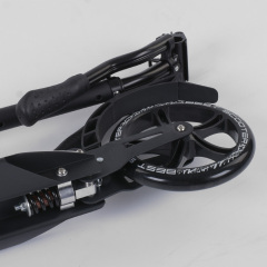 Самокат алюминиевый Best Scooter с PU колесами, 2 аммортизаторами Black/Red (92087) Броди