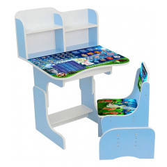 Парта школьная Футбол Yufeng 70х45 см Голубой (155979) Чортков