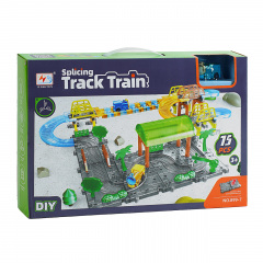 Детский трек YE XING TOYS Track Train 75 деталей Разноцветный (153337) Ровно