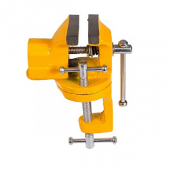 Тиски слесарные поворотные MASTERTOOL 40 мм Yellow (07-0200) Киев