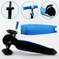 Самокат-велобег Best Scooter 3 в 1 колеса PU со светом сидение родительская ручка 50 кг Blue (106697) Бучач
