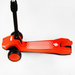 Самокат трехколесный складной руль свет звук дым Best Scooter MAXI 60 кг Orange (111439) Киев