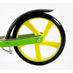 Самокат двухколесный Best Scooter PU 200 мм 1 амортизатор Green and Black (150145) Мукачево