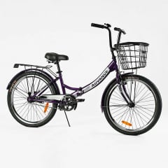 Велосипед складной односкоростной Corso Advance 24" Purple (148346) Чернігів