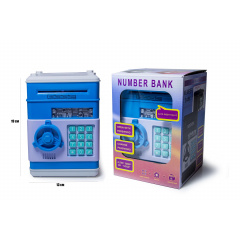Детская электронная копилка Yufeng Number Bank 19х13 см Бирюзовый (283681731) Братское