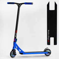 Самокат трюковый Best Scooter Freestyle Pro HIC-система пеги алюминиевый диск и дека колёса PU Blue (115641) Южноукраїнськ