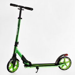 Двухколесный самокат Best Scooter Lamborghini колеса PU 1 амортизатор 100 кг Green (115956) Енергодар