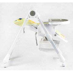 Стульчик для кормления Joy ПВХ 4 колеса White and Yellow (145028) Чернігів