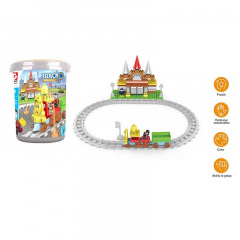 Конструктор Tracko Железная дорога 109 деталей 2 фигурки Multicolor (151670) Костополь