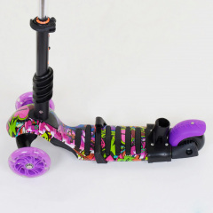 Самокат 5в1 Best Scooter (PU колеса с подсветкой) Абстракция Multicolor (74062) Рівне