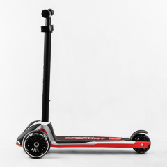 Самокат Best Scooter MAXI съемный алюминиевый руль колеса PU со светом 70 кг Black and pink (105877) Черноморск