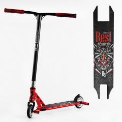 Самокат трюковый Best Scooter Spider HIC-система пеги алюминиевый диск и дека колёса PU 100 кг Red (107490) Петрово