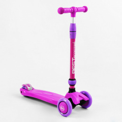 Самокат-велобег трехколесный Best Scooter колеса PU со светом 3 в 1 70 кг Violet (105656) Ворожба