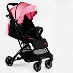 Коляска прогулочная детская JOY Fabiana 30 кг Pink and black 118439 Петрово