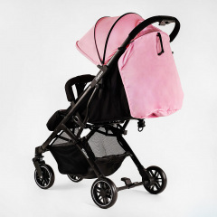 Коляска прогулочная детская JOY Fabiana 30 кг Pink and black 118439 Петрово