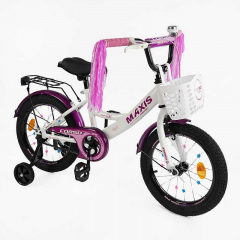 Детский велосипед 16" Corso Maxis Бело-розовый (162155) Весёлое