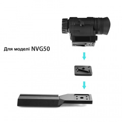 Крепление на планку Пикатини для тепловизора Binock 150 x 30 x 16 мм (101126) Нежин