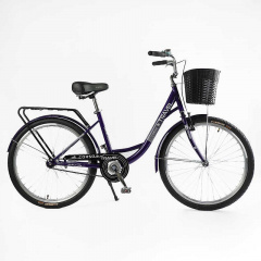 Велосипед городской 26" Corso Travel 16.5" Фиолетовый (162956) Южноукраїнськ