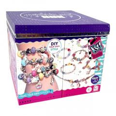 Детский набор для создания украшений Yufeng Beaded Bracelet подарочная шкатулка 12х12х12 см Разноцветный (1186212659) Красноград