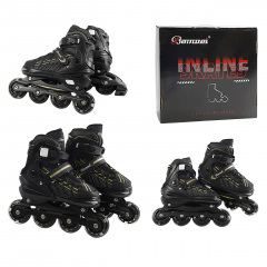 Детские ролики Banwei 20-L Inline Skates 39-42 24-27 см Черный (166609) Вінниця