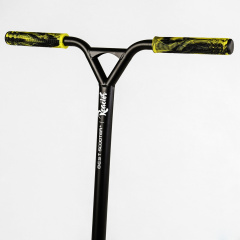 Самокат трюковый пеги алюминиевый диск и дека колёса Best Scooter Reactor HIC-система PU Black and yellow (112771) Энергодар