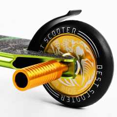 Самокат трюковый Best Scooter Skull and Snake HIC-система пеги алюминиевый диск и дека 100 кг Green (107483) Володарск-Волынский