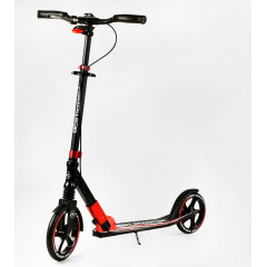 Двухколесный складной самокат Best Scooter 100 кг Black and red (113219) Якимівка