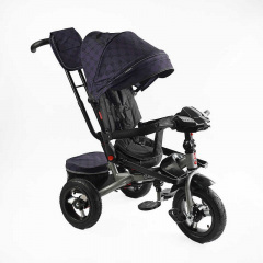 Детский велосипед Best Trike поворотное сиденье складной руль Черно-фиолетовый 164867 Одеса