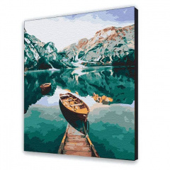 Картина по номерам ArtStory Река в горах 40х50 см Разноцветный (2030775354) Курень