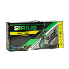 Самокат двухколесный Skyper Sirius колеса PU 200 мм 1 амортизатор ручной тормоз Light green black (134359) Братське