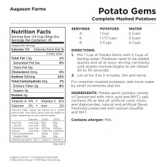Картофельное пюре сублимированное Augason Farms 45 порций (101088) Пологи
