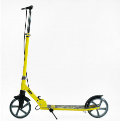Самокат двухколесный Best Scooter PU 200 мм 1 амортизатор Yellow and Black (150408) Братское