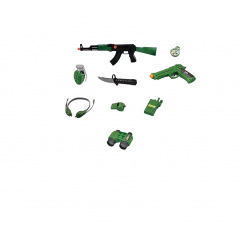 Игровой военный набор Chengmei Toys Elite Troops 9 предметов Зеленый (120777) Мукачево