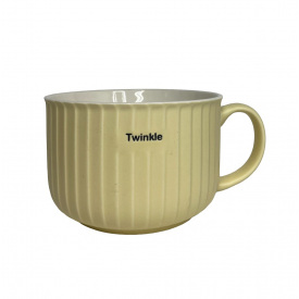 Кружка фарфоровая Twinkle 800 мл A-PLUS 6167 желтый