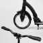 Самокат двухколесный Best Scooter с PU колесами, амортизатором, широким рулем, зажимом для руля Black/White (100069) Тернопіль