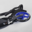 Самокат алюминиевый Best Scooter с PU колесами, 2 аммортизаторами Black/Blue (92088) Кушугум